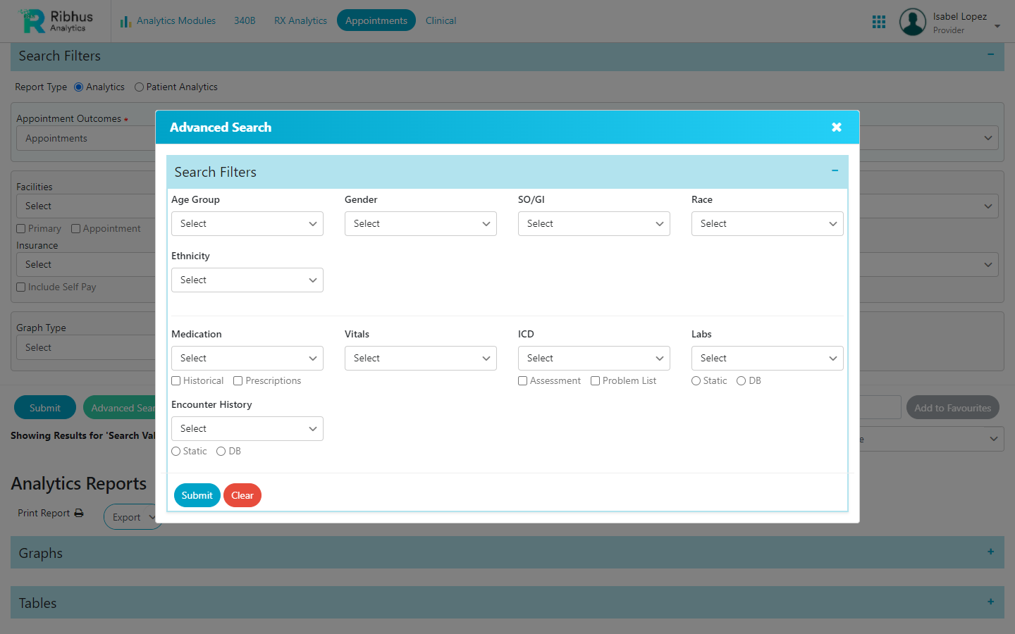 Analytics Appointments